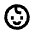 Face Child Icon from Sharp Line Set