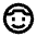 Face Man Icon from Sharp Line Set