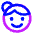 Face Woman Icon from Core Neon Set