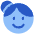 Face Woman Icon from Plump Flat Set