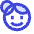 Face Woman Icon from Sharp Duo Set