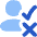 Person Checkmark Xmark Icon from Flex Flat Set