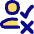Person Checkmark Xmark Icon from Flex Pop Set