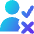 Person Checkmark Xmark Icon from Core Gradient Set
