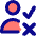 Person Checkmark Xmark Icon from Core Pop Set