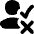Person Checkmark Xmark Icon from Flex Solid Set
