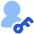 User Account Passkey Icon from Plump Flat Set