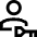 User Account Passkey Icon from Sharp Line Set