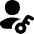 User Account Passkey Icon from Flex Solid Set