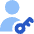 User Account Passkey Icon from Core Flat Set