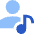 User Artist Icon from Sharp Flat Set