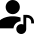 User Artist Icon from Sharp Solid Set