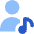 User Artist Icon from Core Flat Set