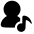 User Artist Icon from Plump Solid Set