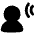User Audio Listening Icon from Plump Solid Set