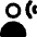 User Audio Listening Icon from Core Remix Set