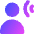 User Audio Listening Icon from Core Gradient Set