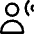 User Audio Listening Icon from Core Line Set