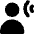 User Audio Listening Icon from Core Solid Set