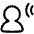 User Audio Listening Icon from Plump Line Set