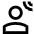 User Audio Spatial Icon from Sharp Line Set