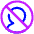 User Block No Accounts Icon from Plump Neon Set