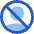 User Block No Accounts Icon from Sharp Flat Set