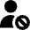 User Block Remove Icon from Core Solid Set