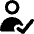 User Check Validate Icon from Core Remix Set