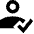 User Check Validate Icon from Sharp Remix Set