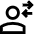 User Customer Transaction Icon from Sharp Line Set