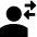 User Customer Transaction Icon from Sharp Solid Set