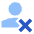 User Delete Cross icon - Free transparent PNG, SVG. No sign up needed.