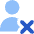 User Delete Cross Icon from Core Flat Set