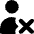User Delete Icon from Micro Solid Set