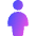 User Full Body Icon from Core Gradient Set