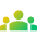 User Group Icon from Sharp Gradient Set