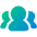 User Group Icon from Plump Gradient Set
