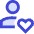 User Heart Favorite Love Icon from Sharp Duo Set
