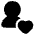 User Heart Favorite Love Icon from Plump Solid Set