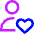 User Heart Favorite Love Icon from Core Neon Set