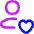 User Heart Favorite Love Icon from Flex Neon Set