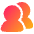 User Multiple Group Icon from Plump Gradient Set