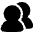 User Multiple Group Icon from Plump Solid Set