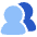 User Multiple Group Icon from Plump Flat Set