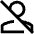 User Off Icon from Sharp Line Set