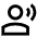 User Speaking Icon from Sharp Line Set