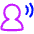 User Speaking Icon from Plump Neon Set