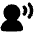 User Speaking Icon from Plump Solid Set