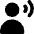 User Speaking Icon from Core Solid Set